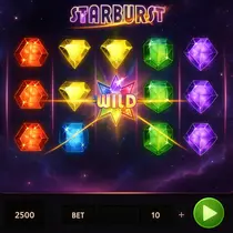 BetAlice - Starburst Slot Game - Expanding Wilds